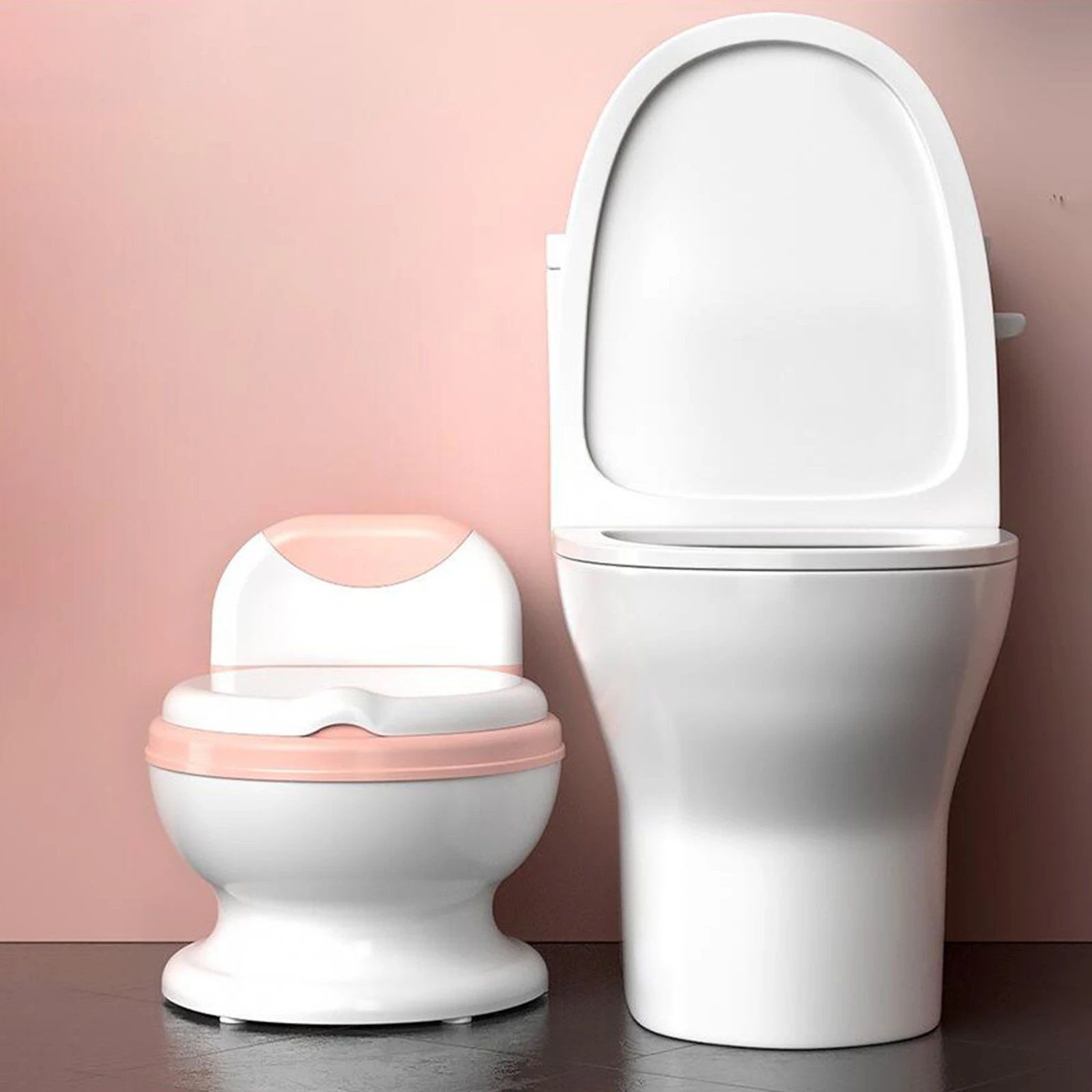 Kids Potty Training Toilet Safe Real Feel Potty Comfortable Realistic Toilet Easy to Empty Clean for Bedroom Kids Training Pants