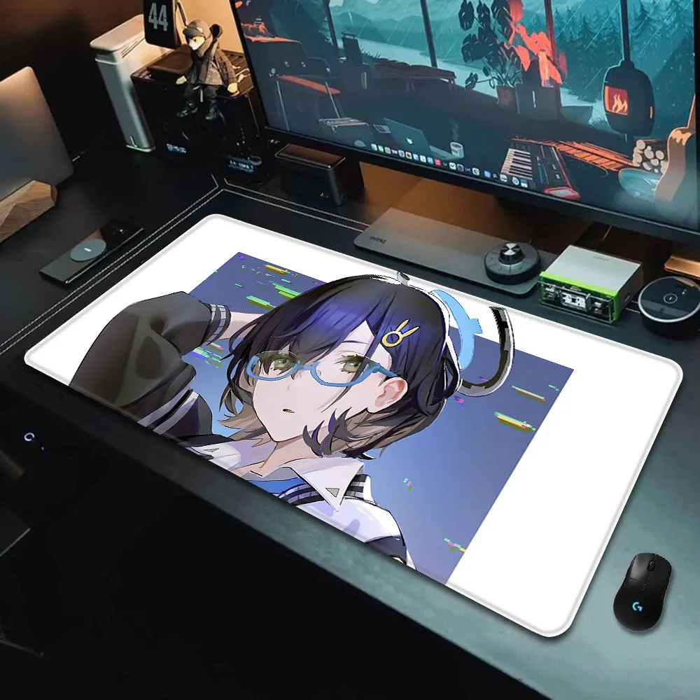 Kagami Chihiro Blue Archive Mousepad HD Printing Computer Gamers Locking Edge Non-slip Mouse Pad XXL90x40cm Keyboard PC Desk Pad