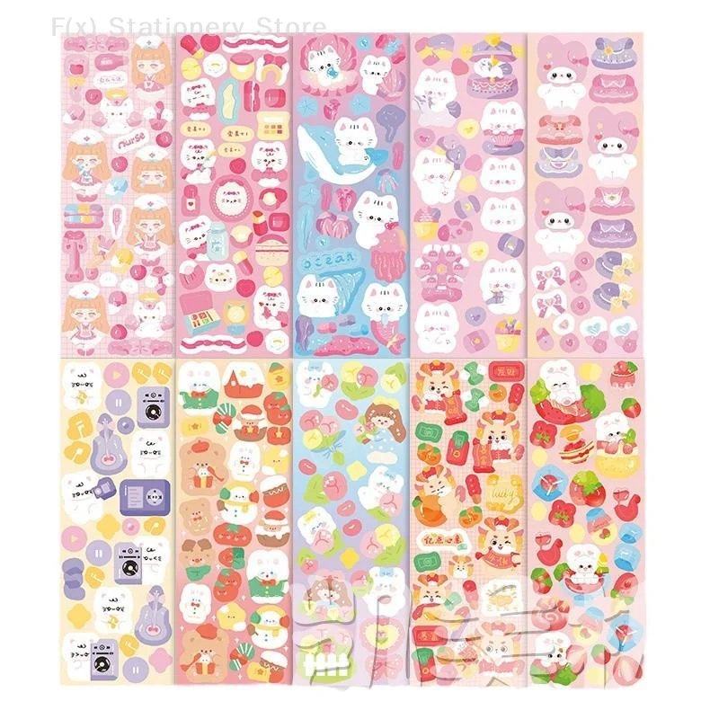 

100 листов мультяшный коллаж лазерный студент DIY декоративные журналы для скрапбукинга канцелярские принадлежности Kawaii наклейки для справочника
