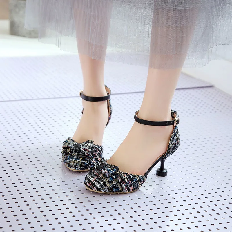 Children Girls High heel Shoes For Kids Princess Sandals Fashion Stiletto Heel Female High heels Party Wedding Dance Shoes 28-39