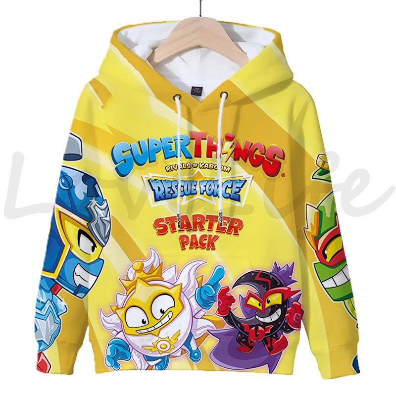 Hoodies Superzings Serie 11 Hoodie Pullovers 3D Cartoon Tops Coat Boys Girls SuperThings Children's Sweatshirts Kids Clothes