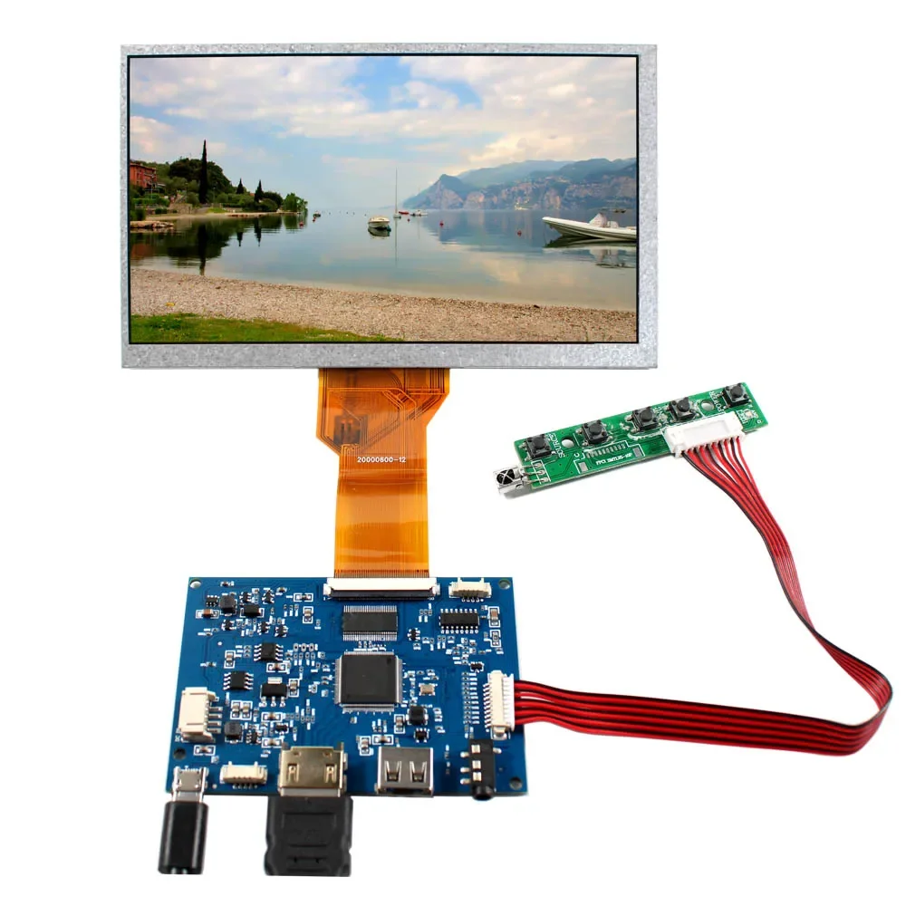 Hd Multi-Media Very Small Lcd Screen For 7 Inch Handmade Video Box With Lcd Screen Supports Inversion