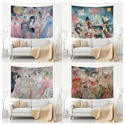 Aya Takano Hanging Bohemian Tapestry Wall Hanging Decoration Household Wall Art Decor