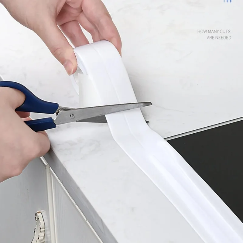 1 Roll Waterproof Tape Waterproof and Mildew Proof Toilet Filling Kitchen and Bathroom Self-adhesive Sealing Tape Bathroom