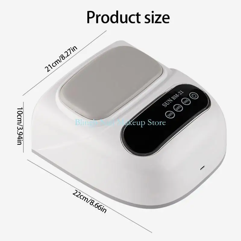 Lampe à ongles professionnelle sans fil 28TA, Construction ABS, repose-main ergonomique, lumière haute intensité pour du