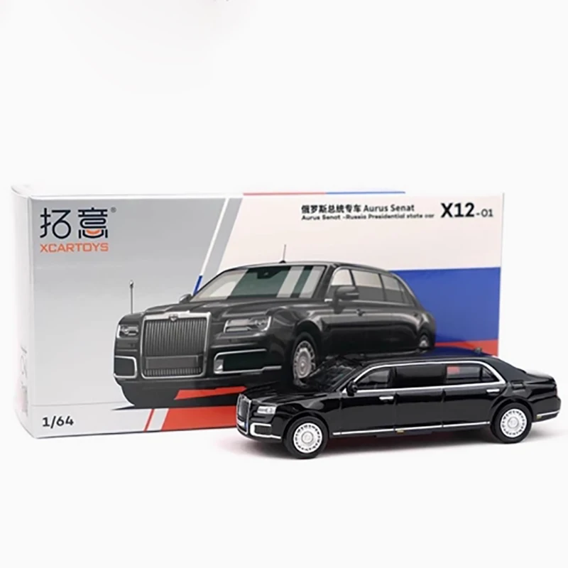 XCARTOYS 1:64 Auto presidenziale russa X12-O1 Modello di auto in lega su piccola scala Hobby Collezionismo Ornamento Giocattoli