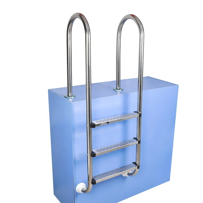 Swimming Pool Sewer Escalator 304 Stainless Steel Thickened Stair Step Household Bracket Handrail Climbing Ladder MU Type Ladder