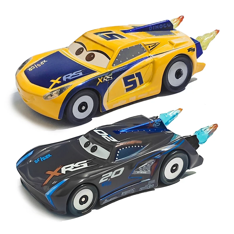 

Disney Pixar Cars Cruz Ramirez Storm Jackson Flame Tail Fin Version 1/55 Metal Die Casting Alloy Racing Car Kids Racing Toys
