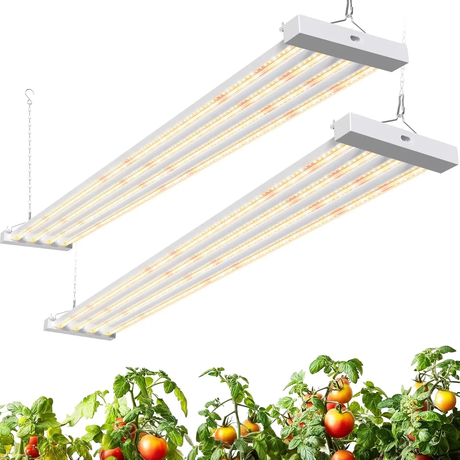

TX L84 4FT Grow Light 168W 2 x 84W 4 LED Panels Wider Coverage Full Spectrum with 730nm IR LEDs High PPFD Linkable Hanging