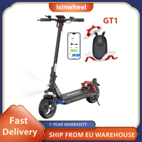 isinwheel GT1 Electric Scooter, 800W Motor, 48V 10Ah Battery, 10\