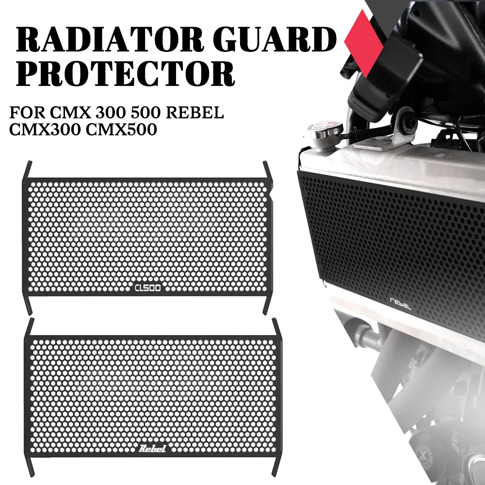 

For HONDA Rebel CMX300 CMX500 2017 2018 2019 2020 2021 CL500/CL300 CMX 300 500 Radiator Grille Guard Protector Cover Accessories