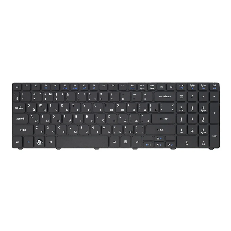 Teclado de ordenador portátil para ACER Aspire 5810T 5820T 5750G 5742 5536TG 7741ZG, reemplazo de teclado de Reino Unido/EE. UU./SP/español/RU/ruso/Brasil