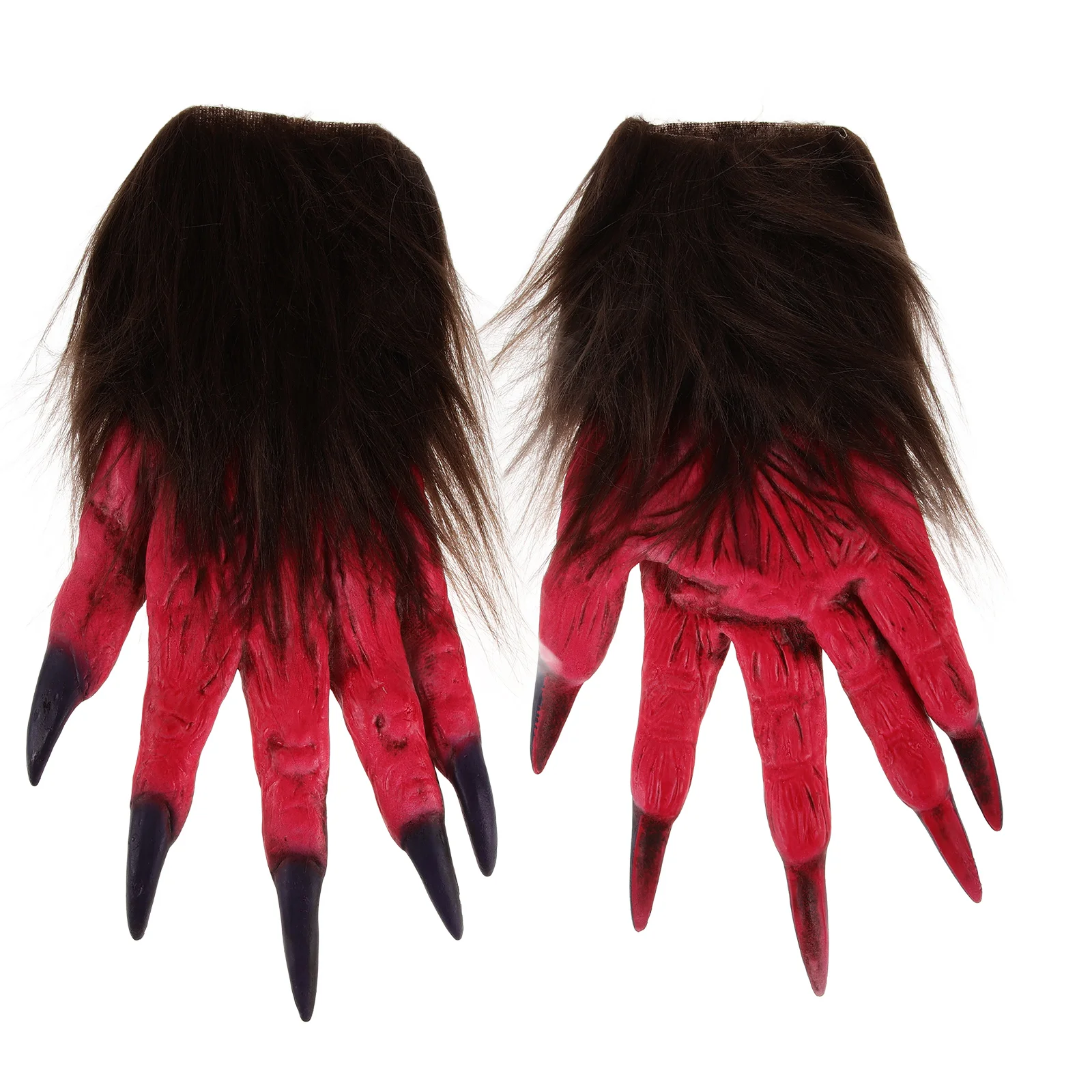 

Gloves Halloween Animal Costume Hairy Palm Latex Reusable Lightweight Realistic Decorative Accessories Gloves Party