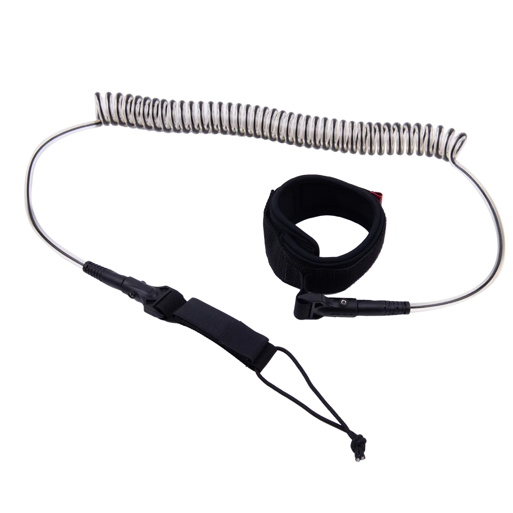 

Premium Stand up Paddleboard Coiled Leash for Watersports Sup Leash With Coiled Cord