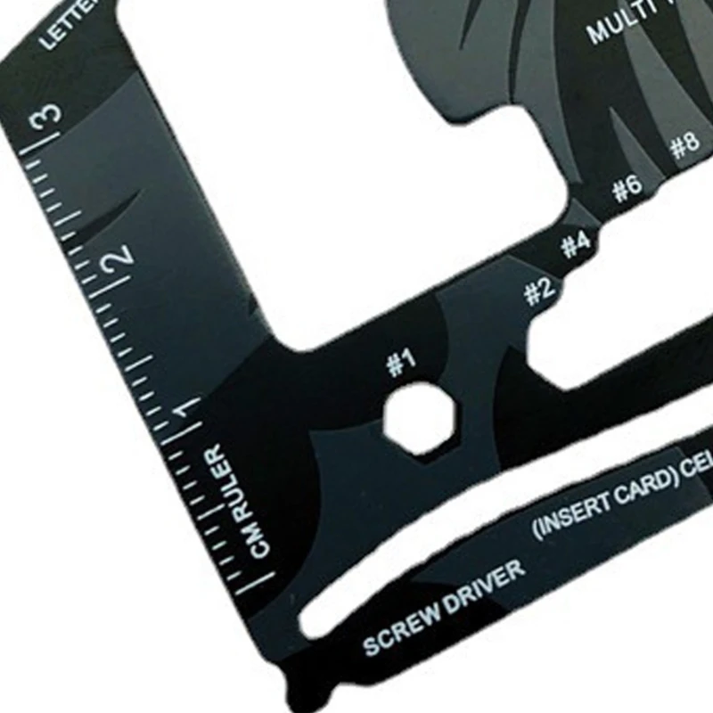   Pocket Sized Metal Steel Card Tool For Emergency Camping Hiking Travel