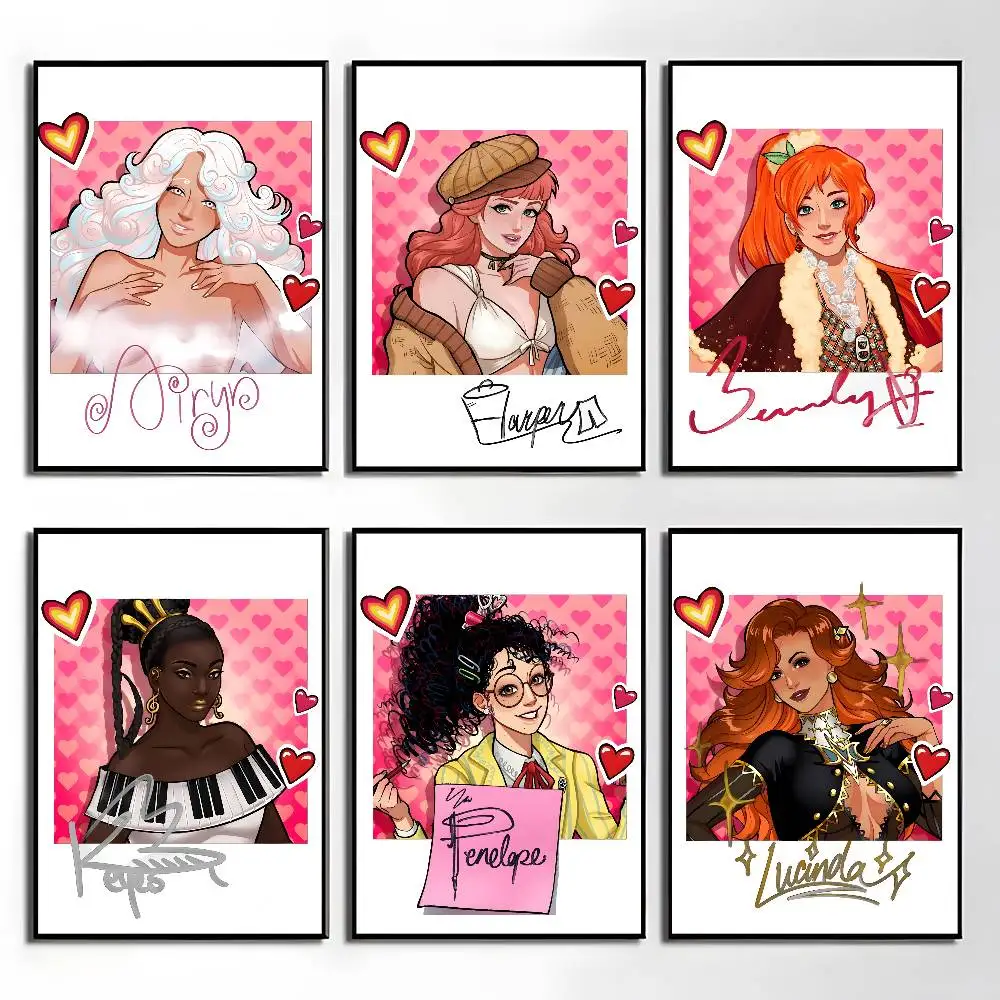 1pc Pretty Video Game D-date Everything Poster Sticker Print Waterproof Wall Art For Living Room Bedroom Home Decor