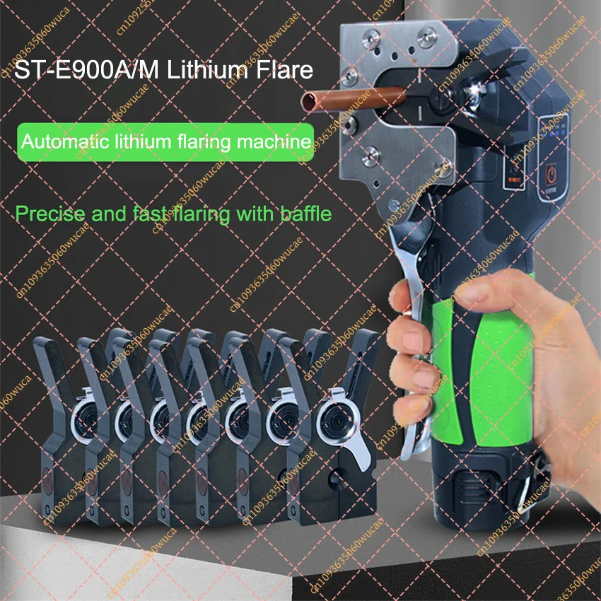 ST-E900A Cordless Electric Flaring Tool Lithium Battery Powered Copper Tube Flare Tool For Air Conditioner Refrigerator