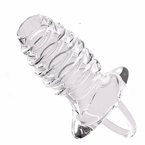 Reusable Penis Sleeve Extender Enlarger Condoms For Men No Vibrator For Women Dick Sleeve Silicone Enlargement Sex Toys