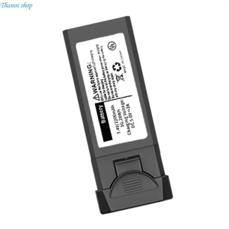 Lithium Battery Replacement 7.4V 2200mAh Rechargeable Battery for L900 Quadcopter for Extended Flight Time X37A
