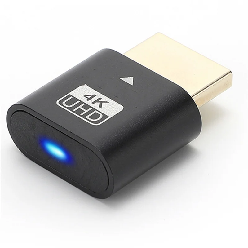 LEDライト付きグラフィックカード用ダミープラグ,4K互換,PCアクセサリ,デスクトップ,ラップトップ,仮想ディスプレイ,アダプターc