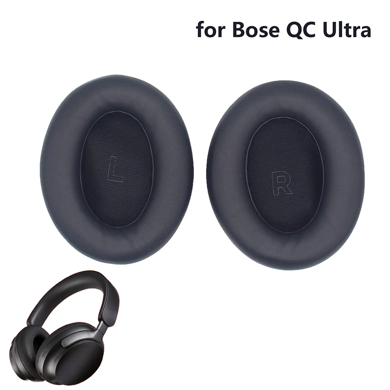 Bantalan telinga spons untuk Headphone, bantalan telinga spons pengurang kebisingan Qc Ultra, bantalan Headset, bantalan busa earpad