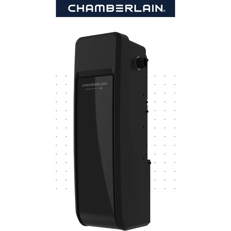 Imagem -02 - Chamberlain Rjo101mc Ultra-silencioso Montado na Parede com Bateria de Backup e Iluminação Led Abridor de Porta de Garagem 36 Libras Preto