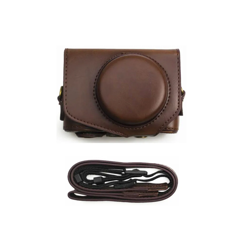 Жесткий чехол из искусственной кожи для камеры Canon Powershot G7 X G7X Mark II III ( G7XII G7XIII ) mark2 mark3 G7X2 G7X3