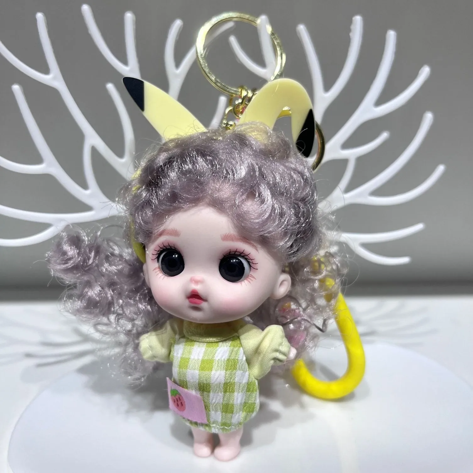 Nouveau 12 cm BJD poupée porte-clés pendentif Mini articulations mobile princesse poupée habiller jouets exquis fille jouet sac charme jouets pour enfants