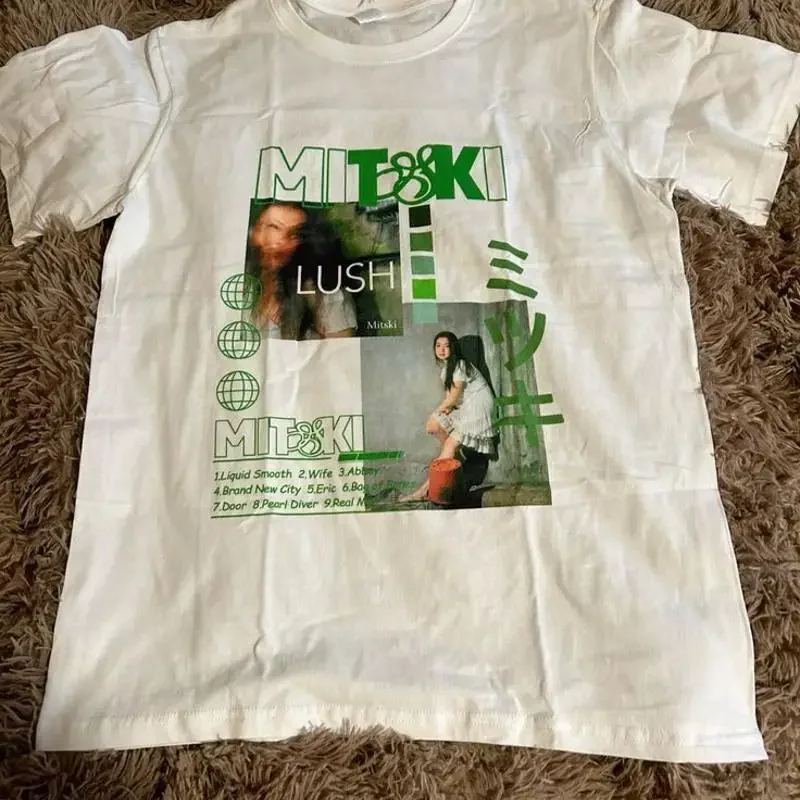 90S Mitski Band Remake Design Basic Style T Shirt Heavy Cotton Tee