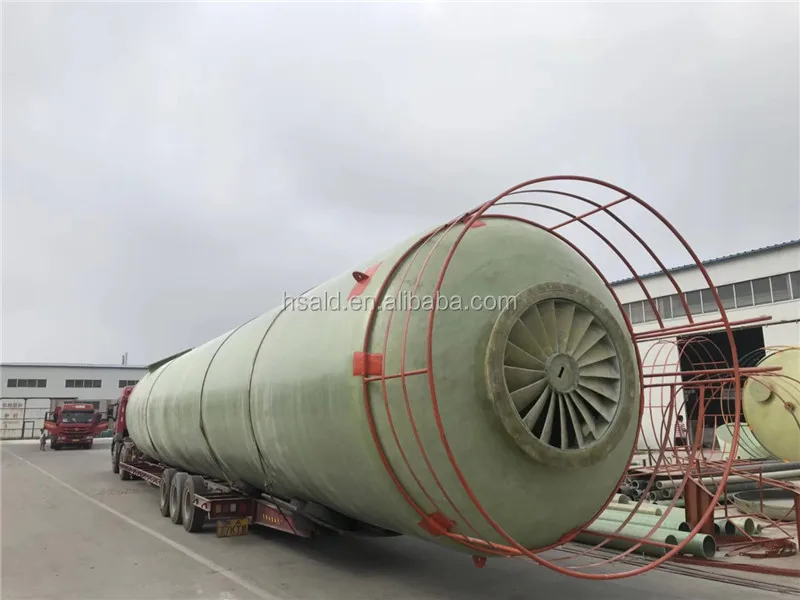 Horizontal FRP/GRP SMC Water Acid Storage Tank for Chemical Treatment