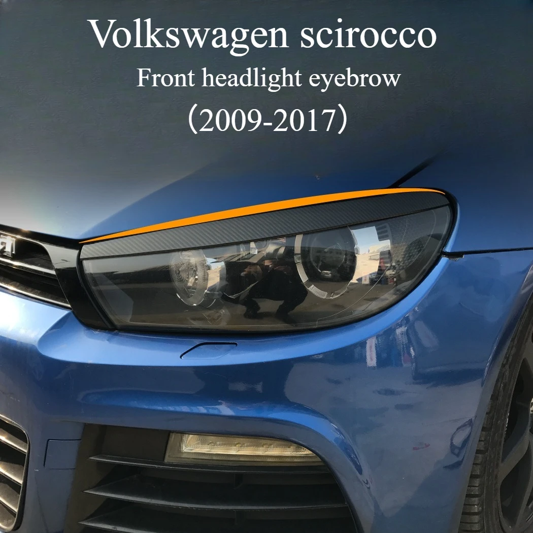 Applicable to Volkswagen Scirocco 09-17 lamp eyebrow headlights car stickers exterior modification accessories wholesale