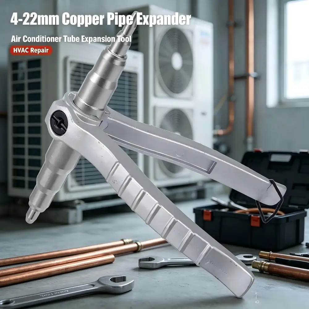 Hand Operated Copper Pipe Expander, Tube Expanding Tool for Air Conditioner Cooler Refrigerator Repair & Pipeline Modification ﻿