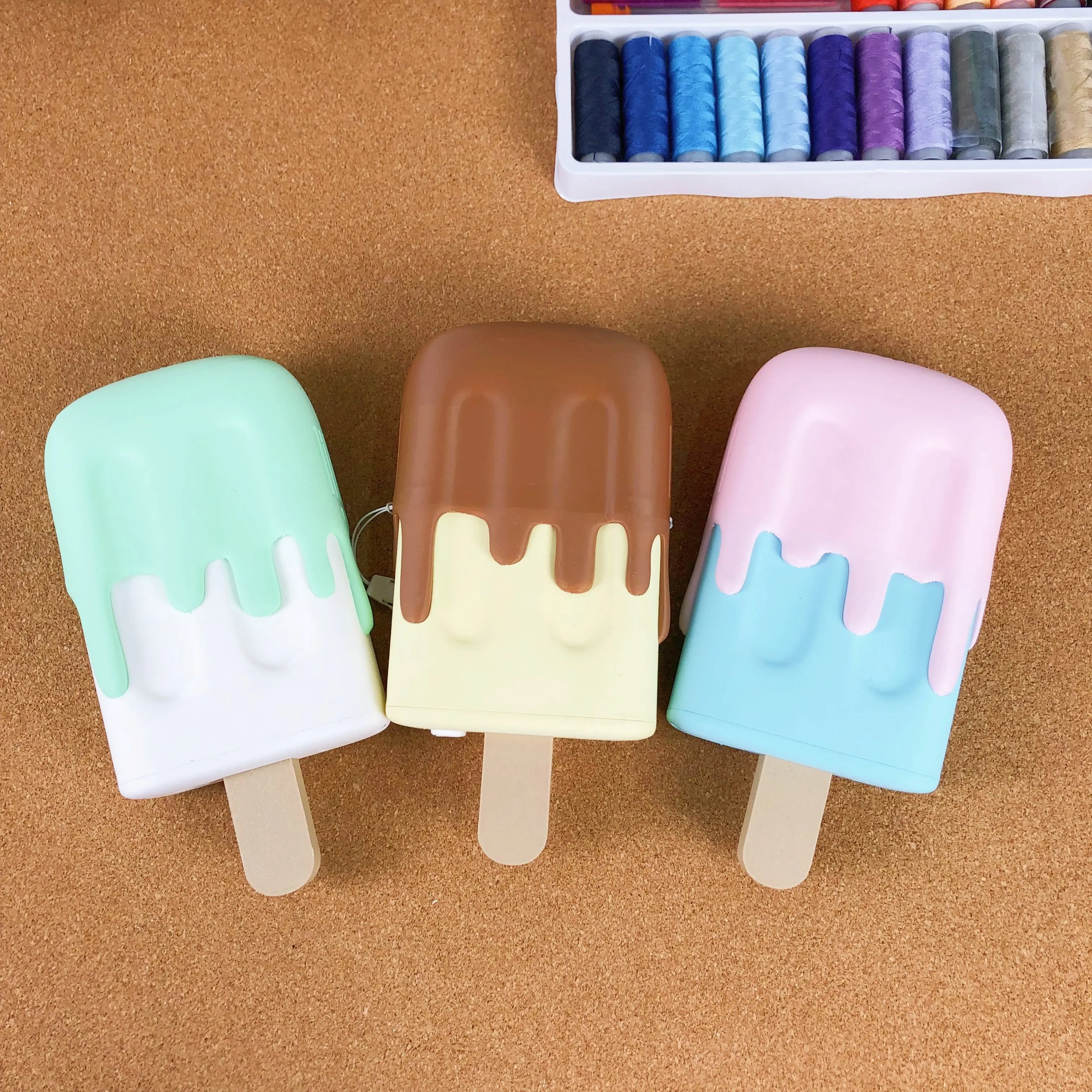 3DPrinted Ice Cream Fan Can Be Customized with Fury Cosplay Ice Cream Series Cooling Props and Accessories Creative Summer Gifts