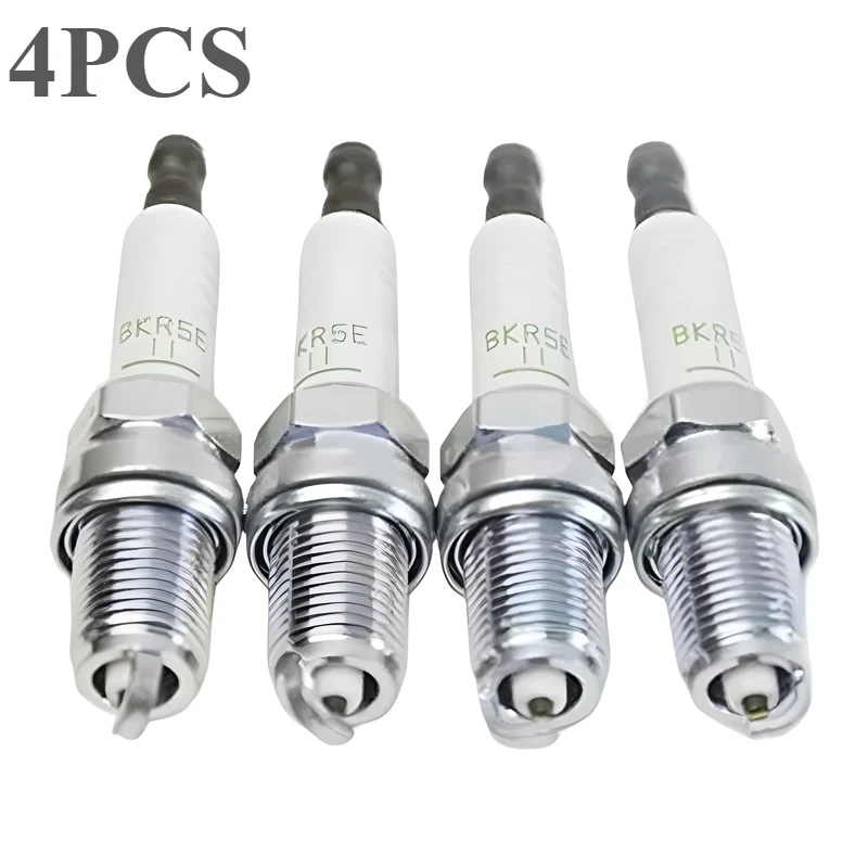 4pcs Normal Spark Plug BKR5E-11 fit for Mazda 2 MX-2 3 323 MX-3 MX-5 MX-6 626 DEMIO PREMACY XEDOS 6 E MPV BPY1-18-110 MS851357