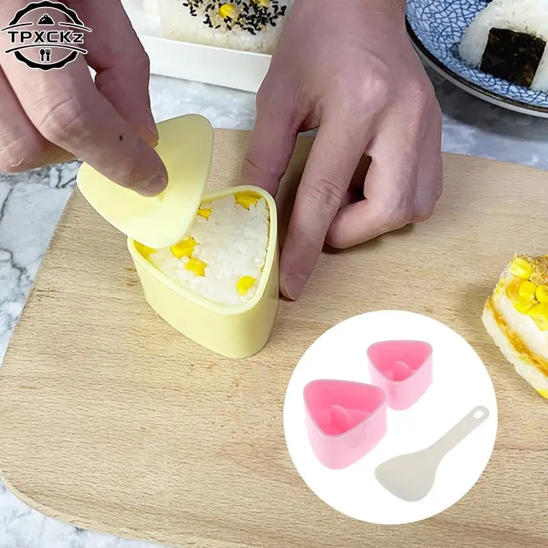DIY Sushi Mold Onigiri Rice Ball Food Press Triangular Musubi Sushi Maker Mold Sushi Kit Japanese Kitchen Bento Accessories