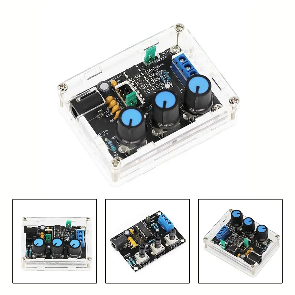 XR2206 High Precision Signal Generator Sine Triangle Square Wave DIY Kit With Shell Adjustable Frequency 1Hz 1MHz (9 12VDC)