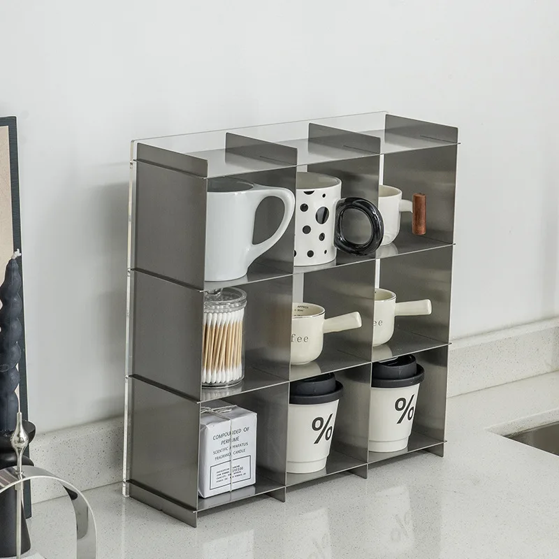 Stainless steel coffee cup holder desktop tea cup holder