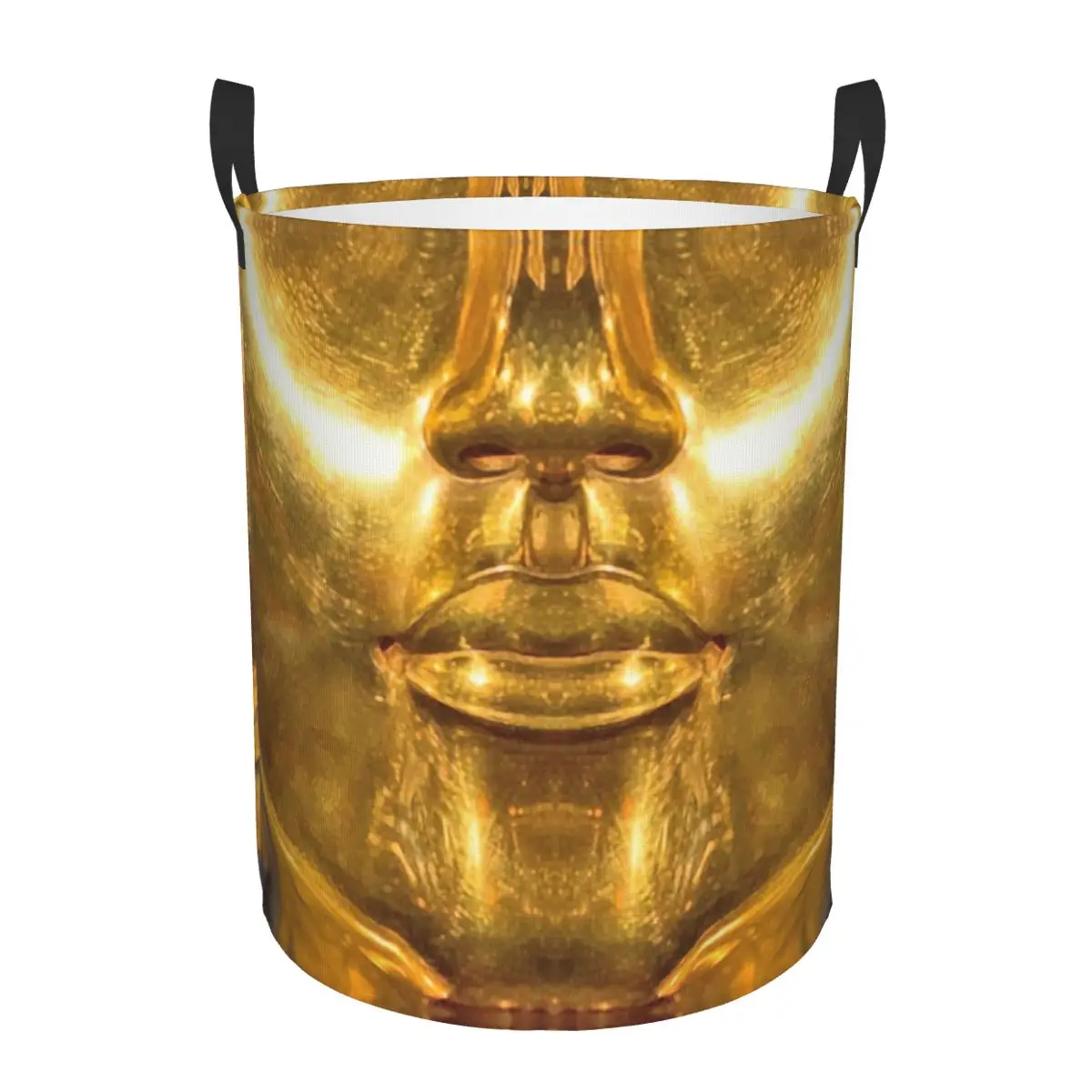 Custom King Tut Golden Laundry Hamper Large Clothes Storage Basket Ancient Egypt Pharaoh Tutankhamun Toy Bin Organizer for Kids