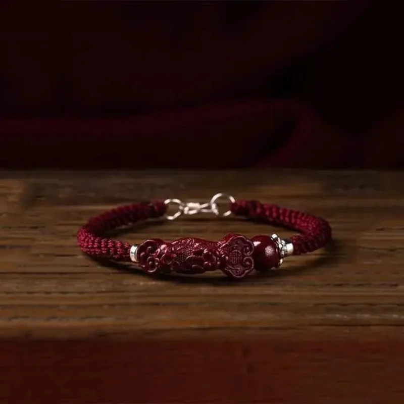 Kirin Blessed-Bracelet en ULrouge pour homme et femme, bracelet tissé à la main, bonne ULà main porte-bonheur, cette année de vie