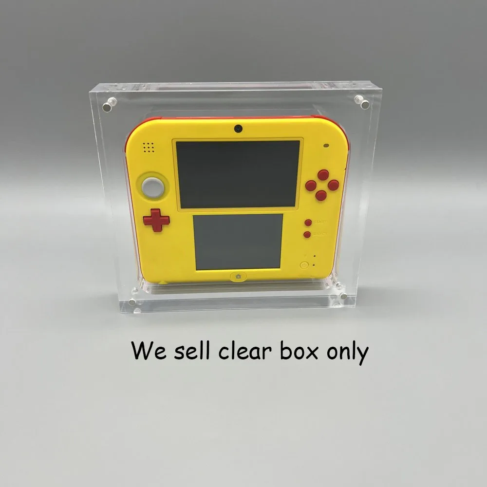 

Прозрачная Магнитная акриловая коробка для 2DS игровой консоли, чехол, корпус, коробка, прозрачный дисплей, подставка для хранения, игровые аксессуары