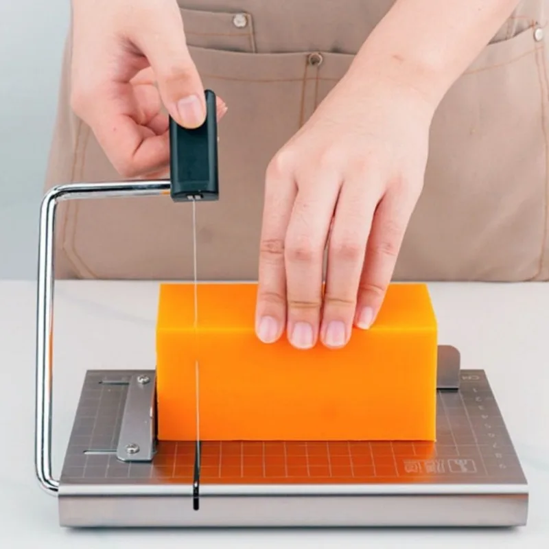 Handmade Soap Cutter Tool Cheese Butter Slicer Soap Cutting Board Slicing Device Adjustable Thickness with Scale soap making kit view 4