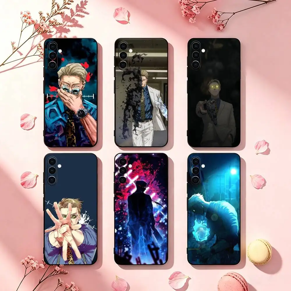 J-Jujutsu Nanami K-Kento Anime Phone Case Black Silicone Soft For Samsung Galaxy A73,A72,A71,A70,A53,A52,A51