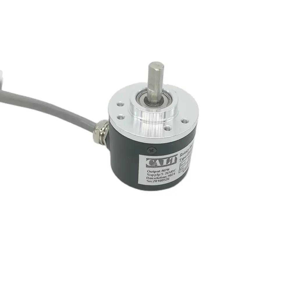 6mm solid shaft A B Z Signal Push pull output  incremental Photoelectric encoder 360 500 1000 1024 2000 2048 2500 3000 3600 ppr