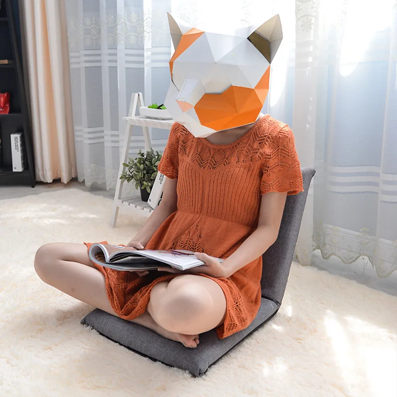 Lazy Sofa Tatami Foldable Single Sofa Bed Back Chair Balcony Bay Window Folding Pad Sofa Chair