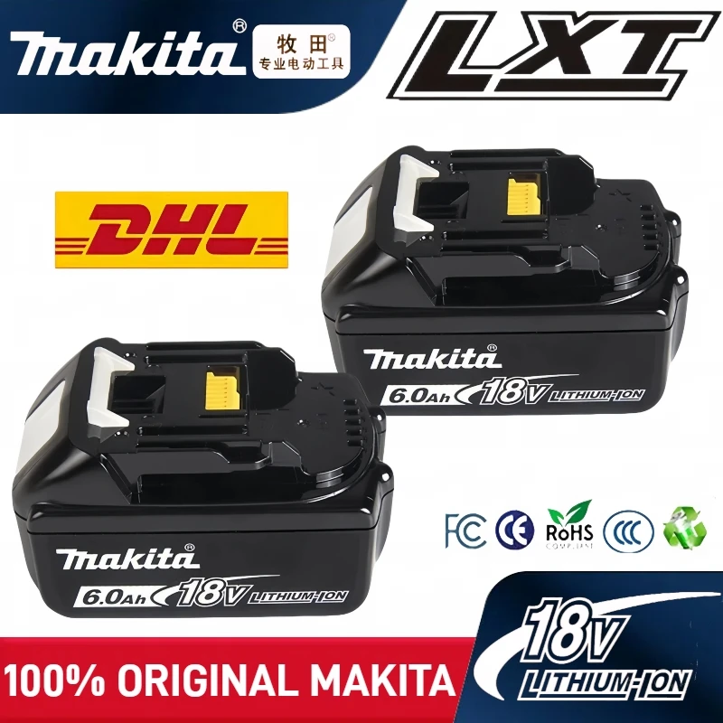 

FAST DELIVERY 6Ah 100% Original Makita 18V Battery Rechargeable,For Makita Power Tools BL1860 BL1850B BL1840 BL1815B Battery