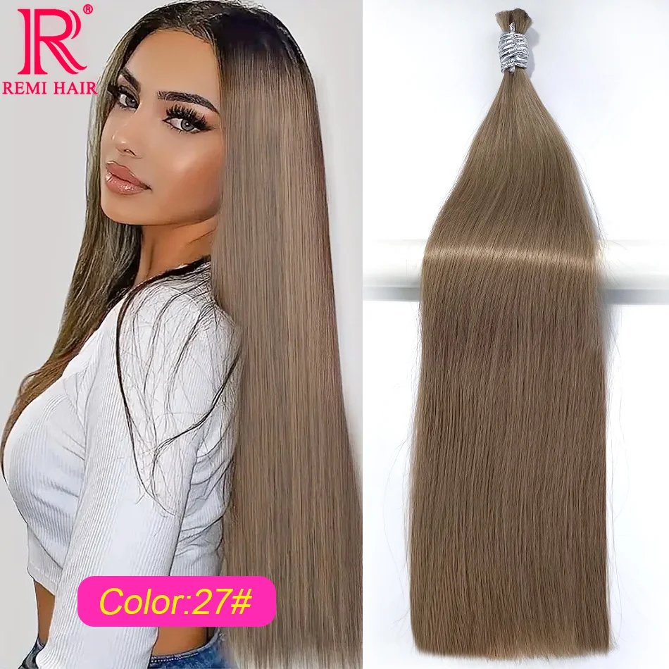 Human Hair Bulk No Weft Virgin 100% Real Human Hair for Boho Braids Extension Color 27# Vietnamese Hair Weaving For Braiding