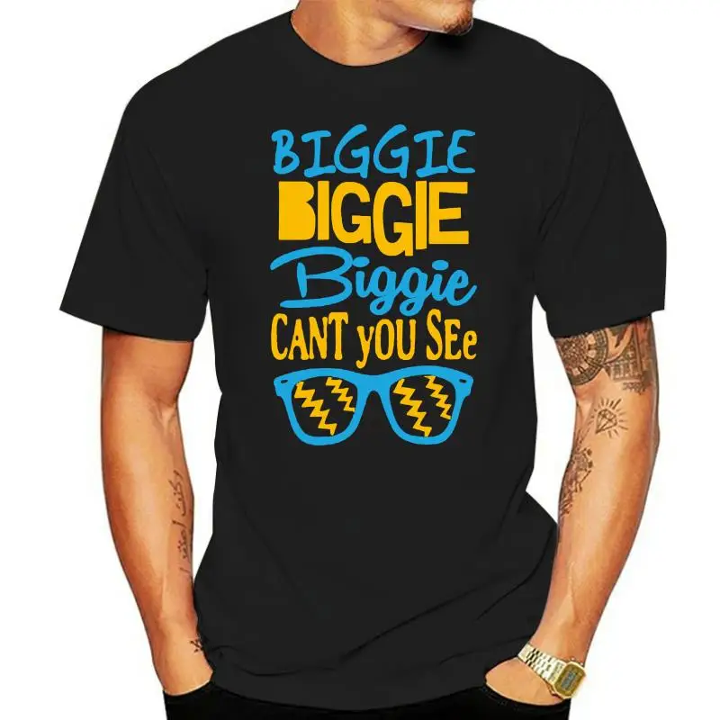 Biggie-T-shirt en coton pour homme, ornements de capuche, Biggie, Can't You See, musique