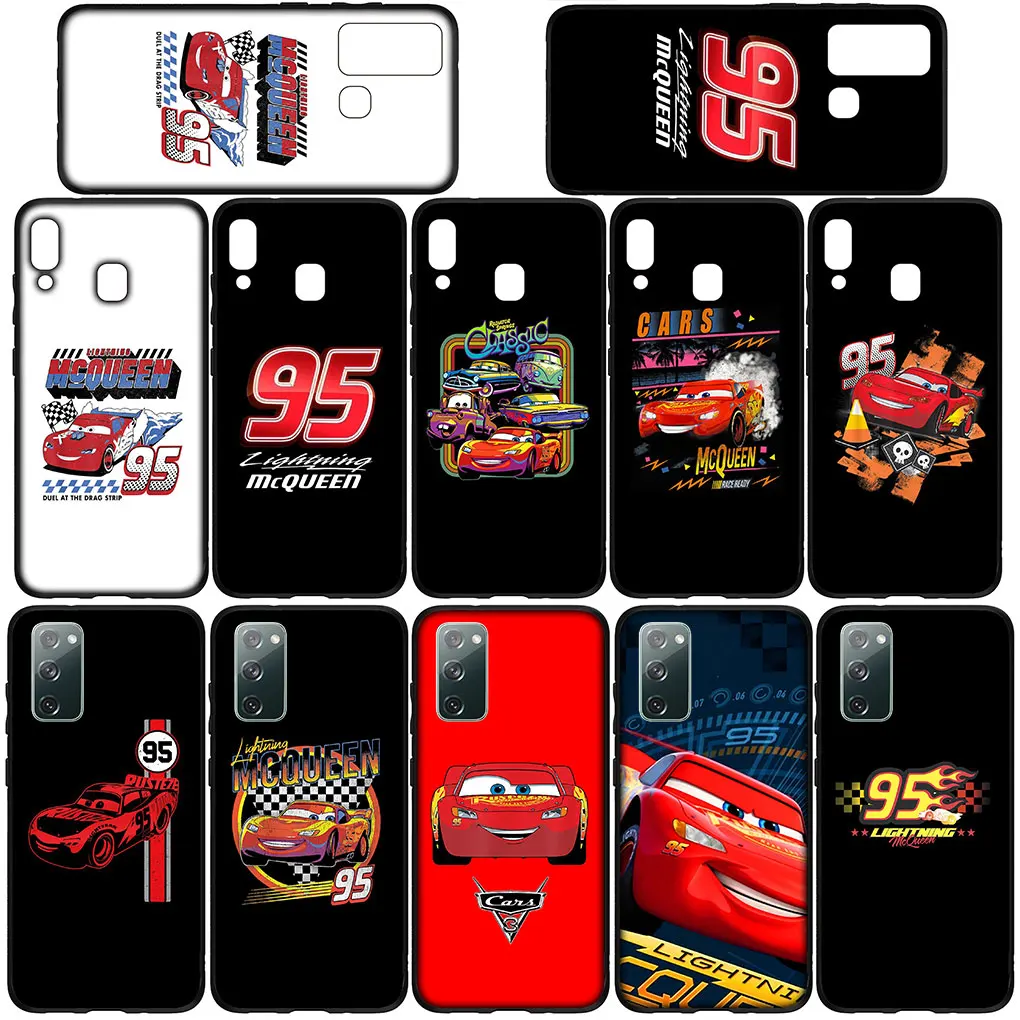 Cars Lightning McQueen 95 Red Phone Cover Case for Samsung Galaxy A10 A20 A22 A30 A31 A32 A50 A51 A52 A53 A72 A33 A73 Casing