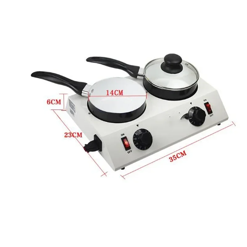 Household 220v Aluminum Non-Stick Pan Two-Cylinder Chocolate Melting Furnace Insulation Electric Heating Melting Machine