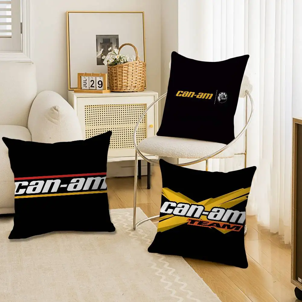 C-Can-Am Offroad-Powerful Pillow Covers Cartoon Sofa Decorative Home Double-sided Printing Short Plush Cute Cushion Cover